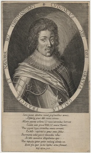 Louis XIII of France by Wolfgang Philipp Kilian, print, 1654-1732