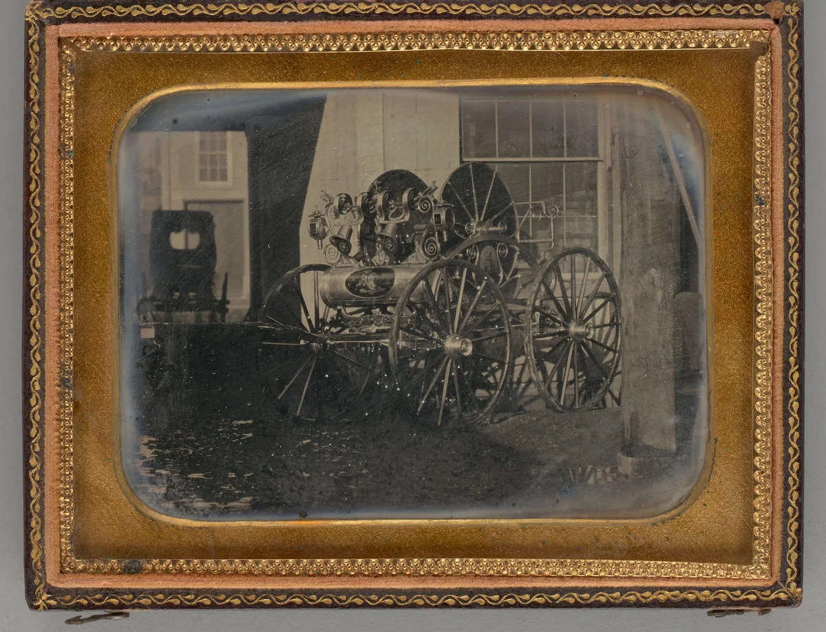 Untitled (Hose Reel Carriage) by Unknown maker, other, 1849
