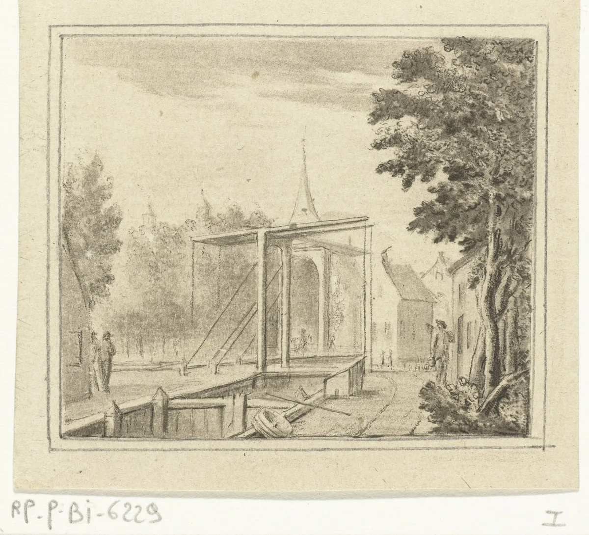 Gezicht op Nederhorst ten Berg by Jurriaan Cootwijck, print, 1744-1798
