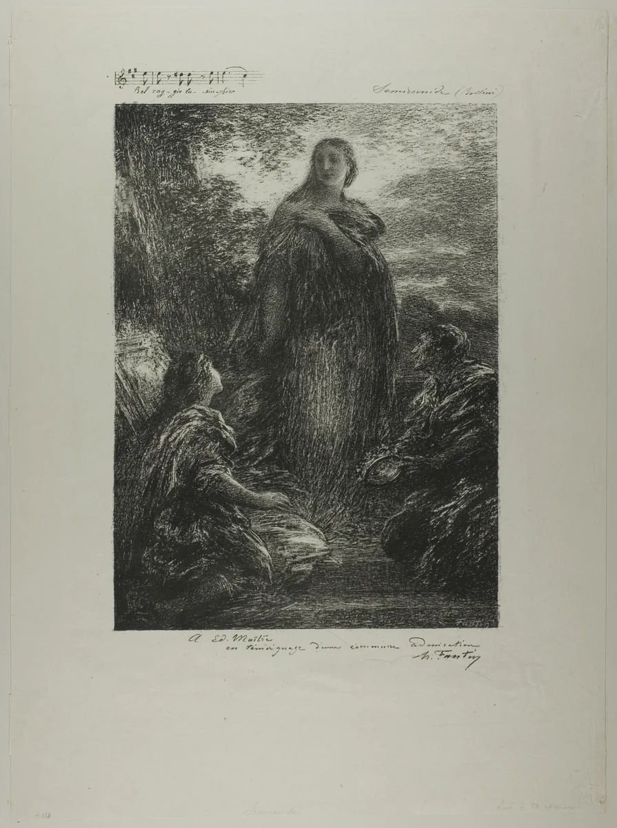 Semiramis by Henri Fantin-Latour, print, 1894-1895