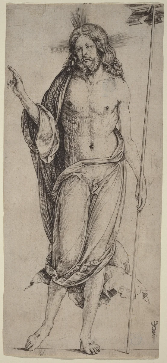 The Risen Christ by Jacopo de' Barbari, print, 1503-1504