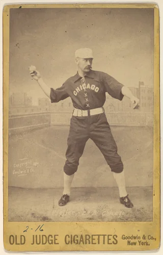 Fred Pfeffer, 2nd Base, Chicago, from the series Old Judge Cigarettes by Goodwin & Company, photograph, 1887