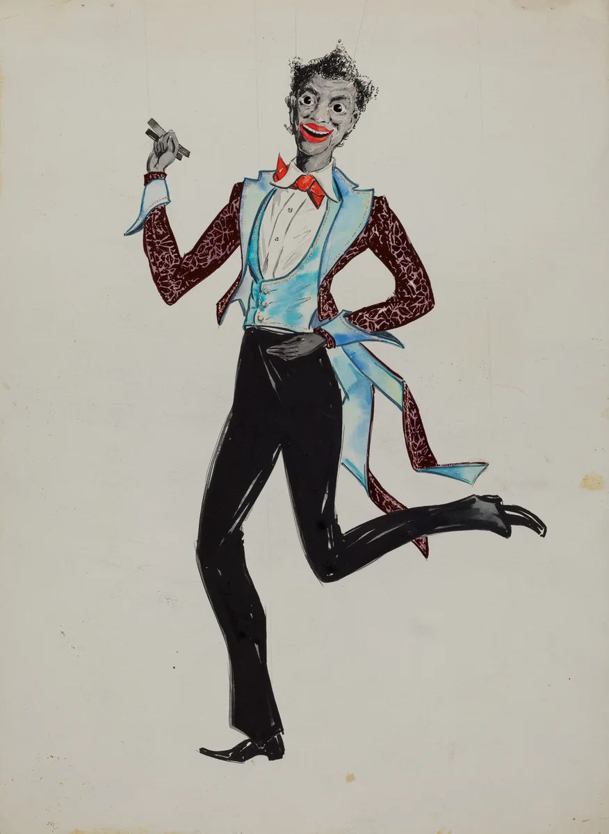 Negro Minstrel by Sebastian Simonet, index of american design, 1936