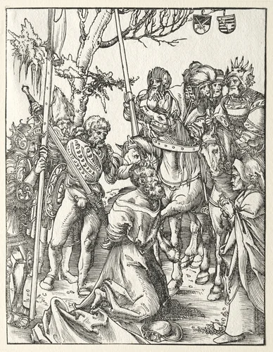 Martyrdom of St. James the Greater by Lucas Cranach, print