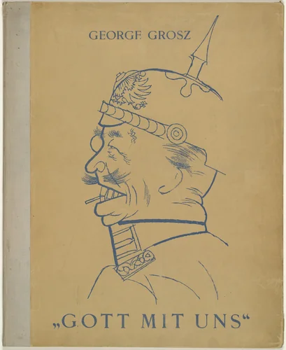 Cover from the portfolio God with Us (Gott mit uns) by George Grosz, print, 1919