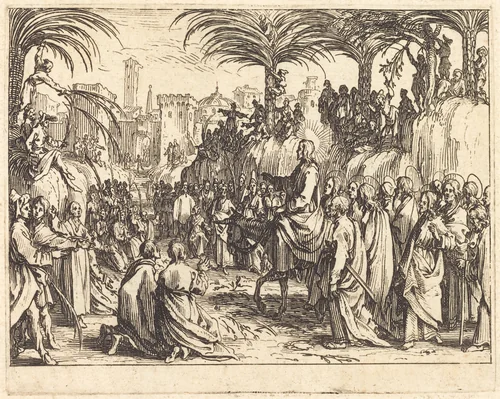 The Entry into Jerusalem by Jacques Callot, print, 1635