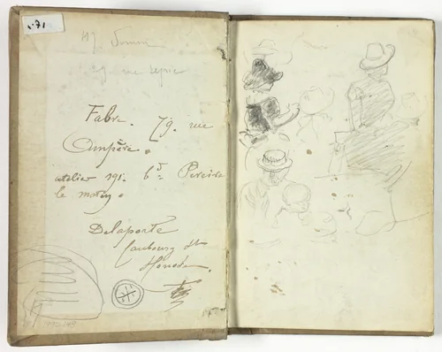 Sketchbook by Henry Somm, book, 1880-1890