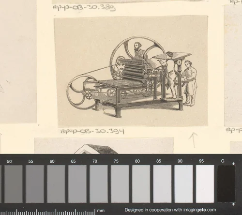 Drukpers by Isaac Weissenbruch, print, 1836-1912
