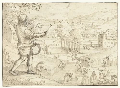 Juli by Joos de Momper, drawing, 1590-1610