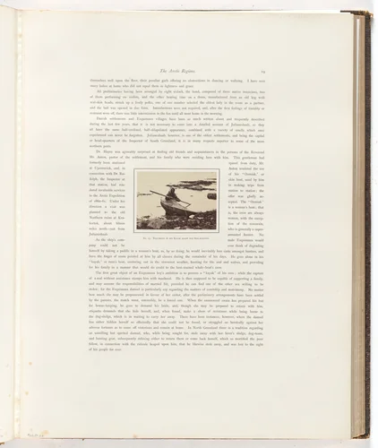 "Esquimaux in his kayak ready for seal hunting" by George P. Critcherson, John L. Dunmore, William Bradford, photograph, 1869