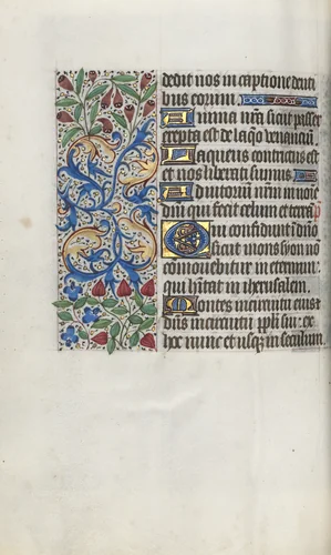 Book of Hours (Use of Rouen): fol. 65v by Master of the Geneva Latini, book, 1465-1475