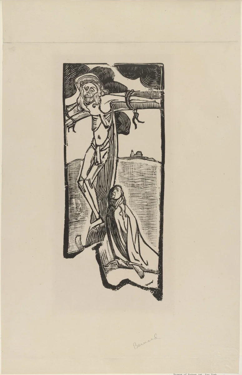 Christ from the portfolio The Original Print (L'Estampe originale), no. V by Émile Bernard, print, 1890