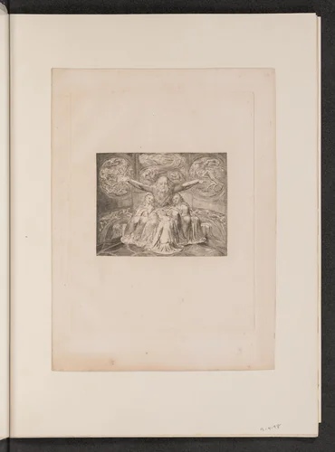 Job and His Daughters by William Blake, portfolio, 1825