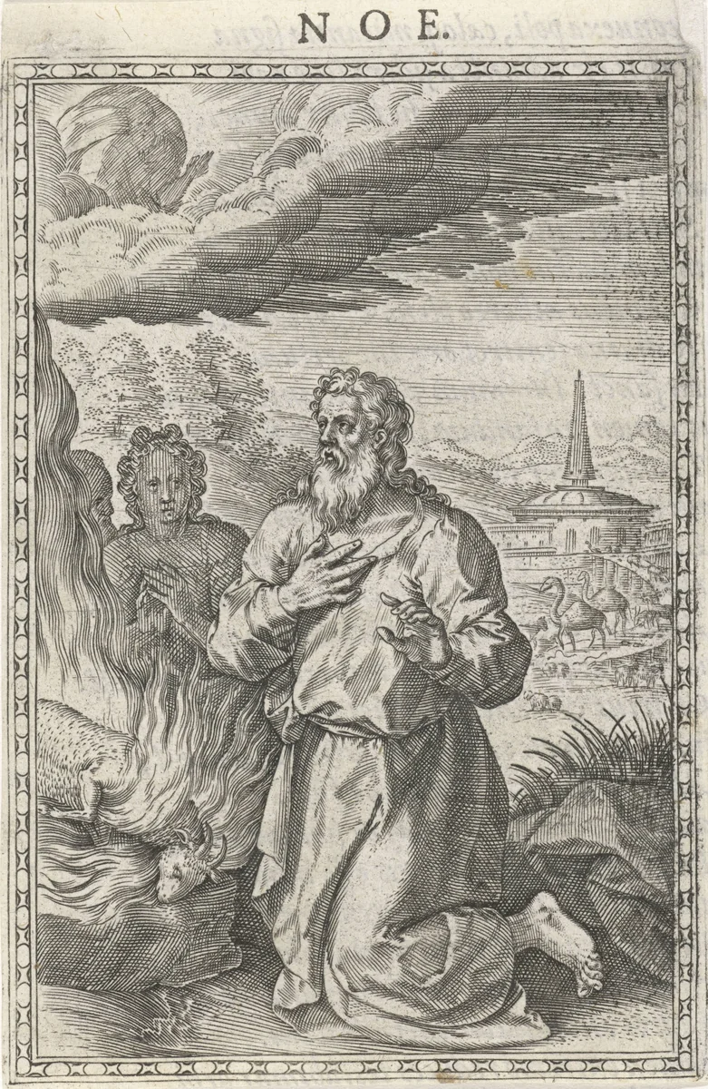 Noach by Unknown, print, 1577