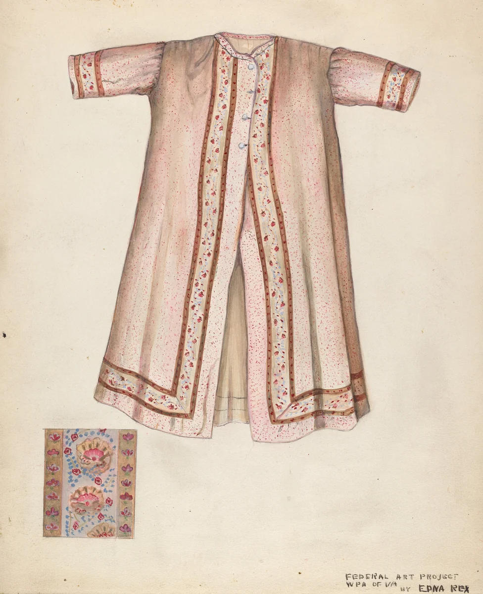 Boy's Dressing Gown by Edna Crenshaw Rex, index of american design, 1937