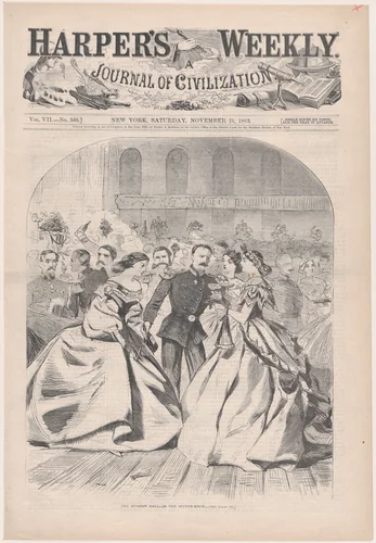 The Russian Ball – In the Supper Room (from "Harper's Weekly," Vol. VII) by Winslow Homer, print, 1863