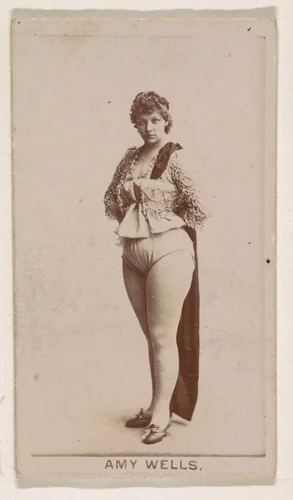 Amy Wells, from the Actresses series (N245) issued by Kinney Brothers to promote Sweet Caporal Cigarettes by Kinney Brothers Tobacco Company, photograph, 1890