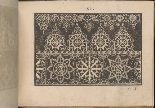 Prima Parte de' Fiori, e Disegni di varie sorti di Ricami Moderni, page 11 (recto) by Giovanni Battista Ciotti, book, 1591