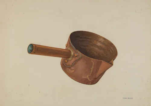 Copper Candy Ladle by Frank McEntee, index of american design, 1938