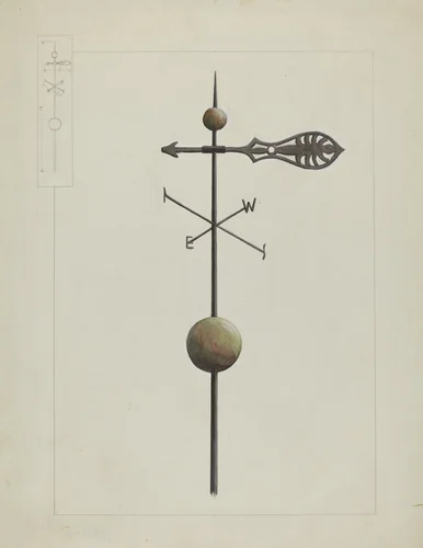 Weather Vane by Edward L. Loper, index of american design, 1936