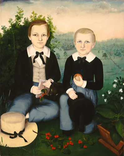 Brothers by Susan C. Waters, painting, 1845