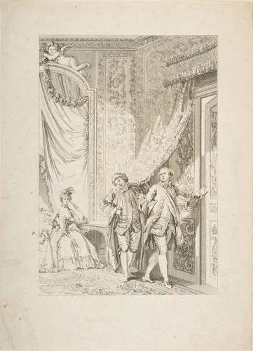 Le Magnifique, from Contes et nouvelles en vers par Jean de La Fontaine. A Paris, de l'imprimerie de P. Didot, l'an III de la République, 1795 by Jean-Baptiste Tilliard, print, 1795