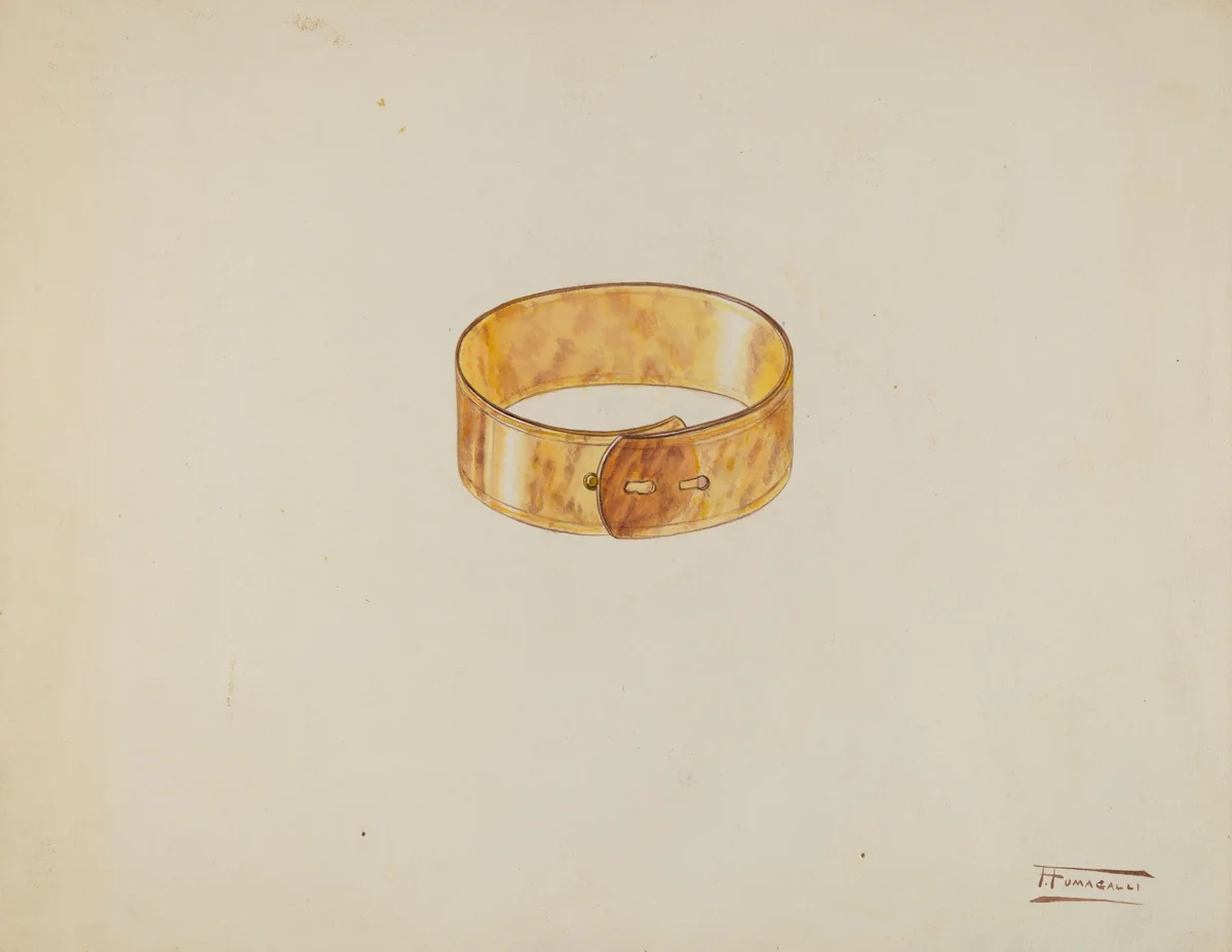 Bracelet by Frank Fumagalli, index of american design, 1939