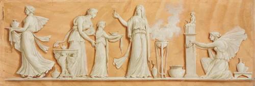 Overdoor Painting by Pierre Rousseau, painting, 1790-1799