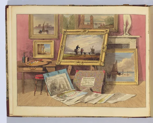 The Young Artists' Companion; or, Drawing-Book of Studies and Landscape Embellishments : comprising a great variety of the most picturesque objects required in the various compositions of landscape scenery, arranged as progressive lessons by David Cox, book, 1825