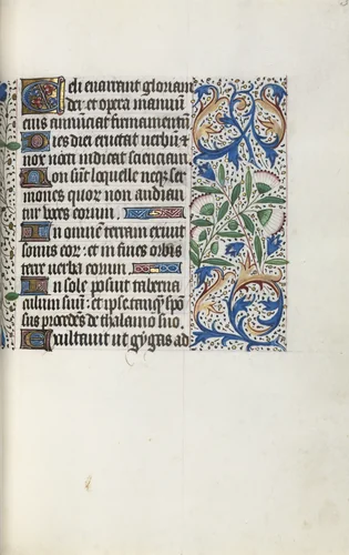 Book of Hours (Use of Rouen): fol. 32r by Master of the Geneva Latini, book, 1465-1475