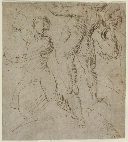 Laocoön (recto) by Unknown, drawing, 1550-1600