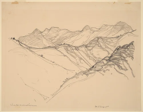 St. Vincent by Charles H. Woodbury, drawing, 1864-1940