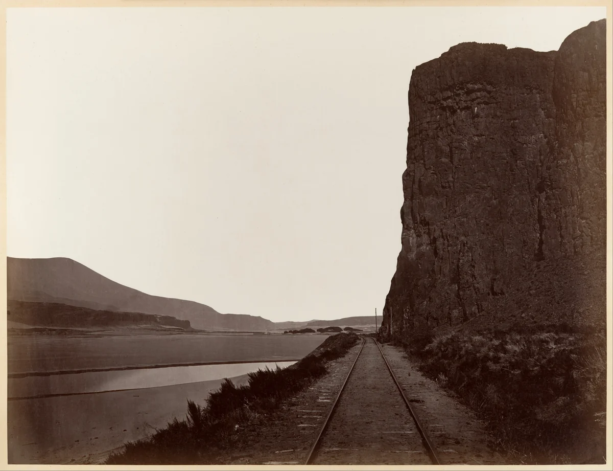 Cape Horn near Celilo by Carleton E. Watkins, photograph, 1867