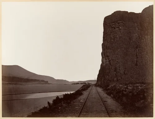 Cape Horn near Celilo by Carleton E. Watkins, photograph, 1867