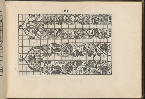 La Vera Perfettione del Disegno di varie sorti di recami, page 6 (recto) by Giovanni Ostaus, book, 1567