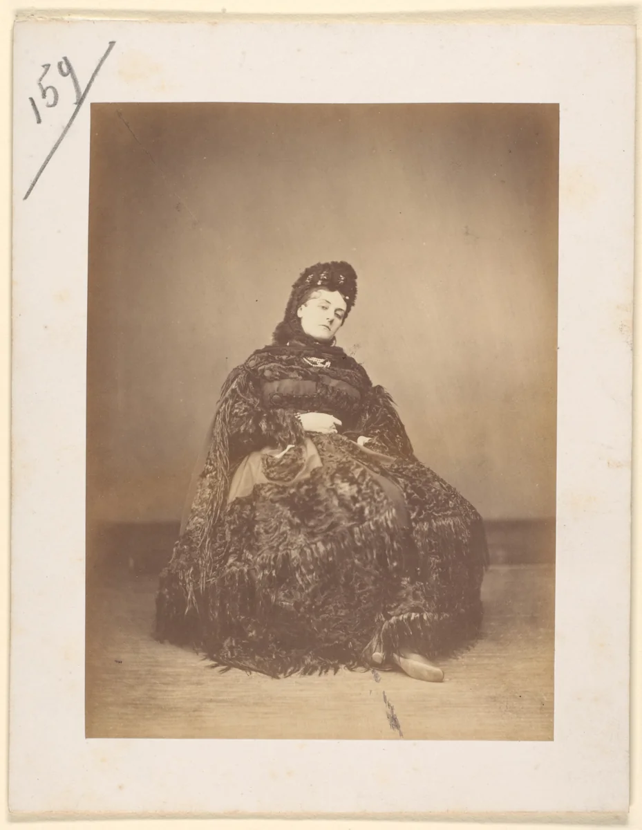Le Caracul (L'Astrakhan) by Pierre-Louis Pierson, photograph, 1860-1869