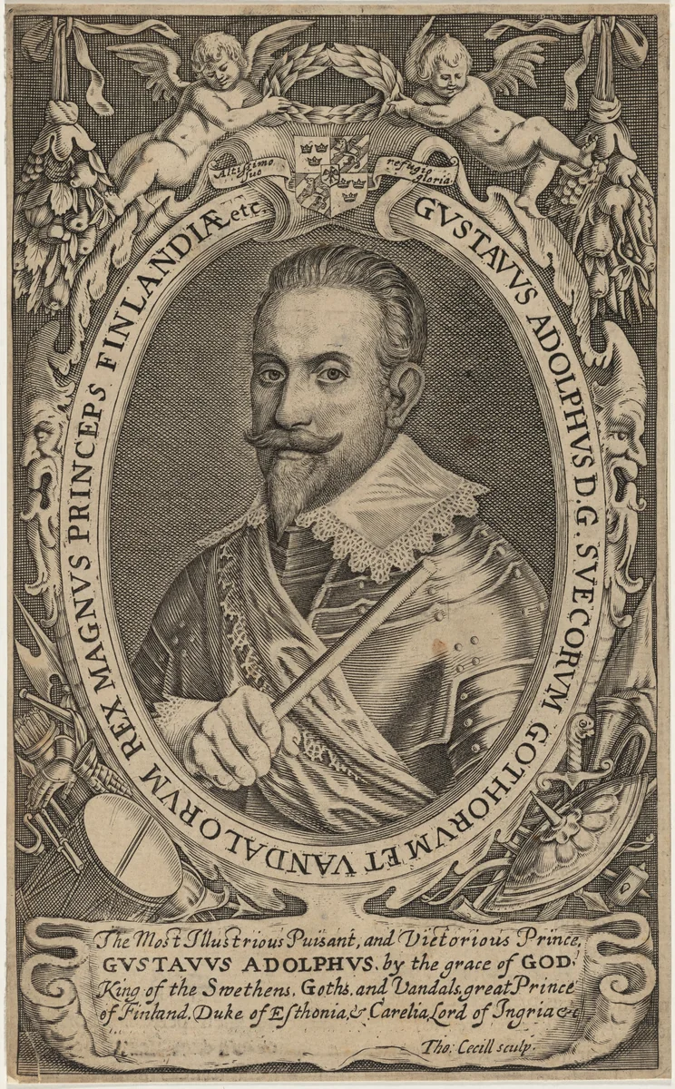Gustavus Adolphus by Thomas Cecil, print, 1555-1687
