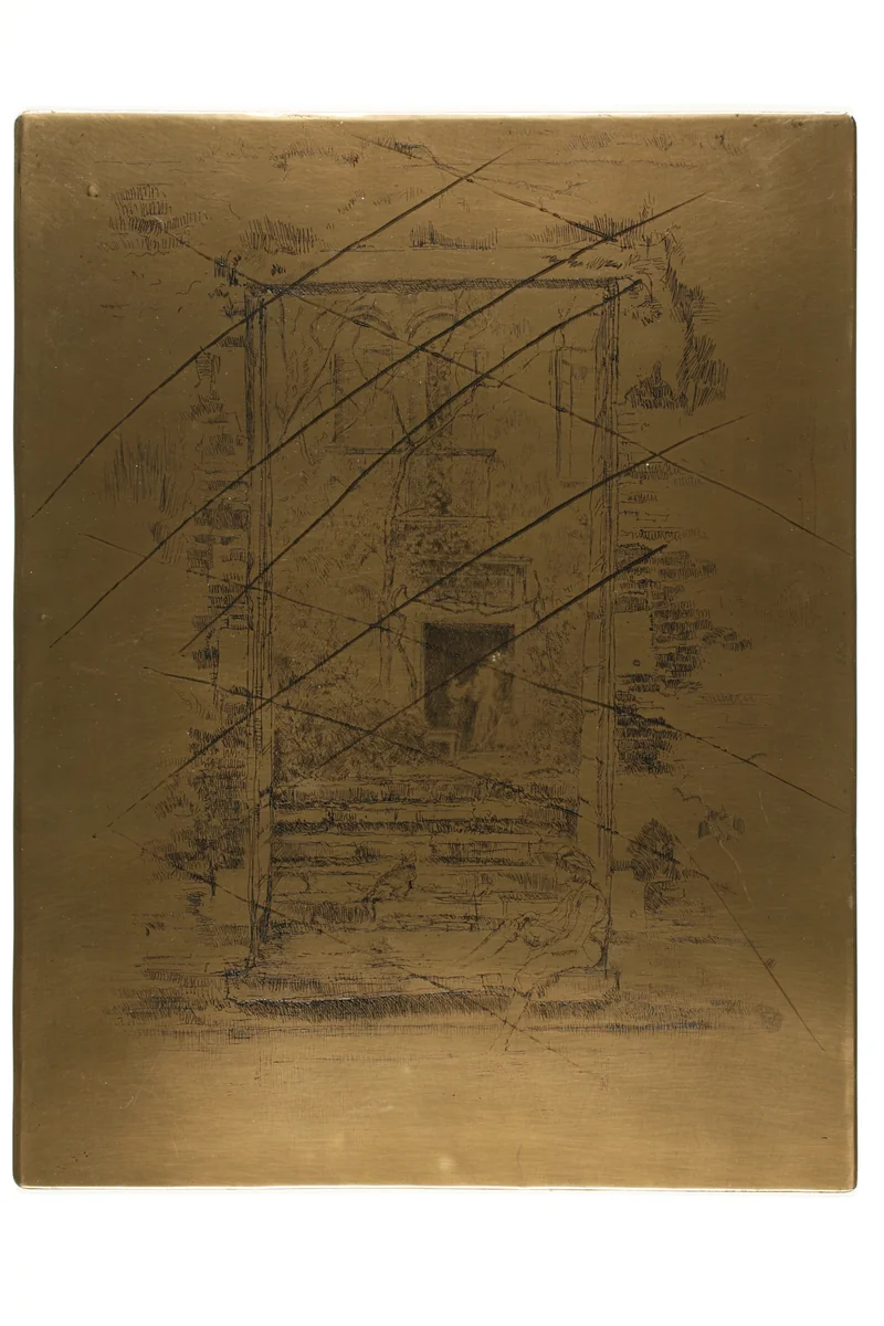The Garden by James McNeill Whistler, metalwork, 1879-1880