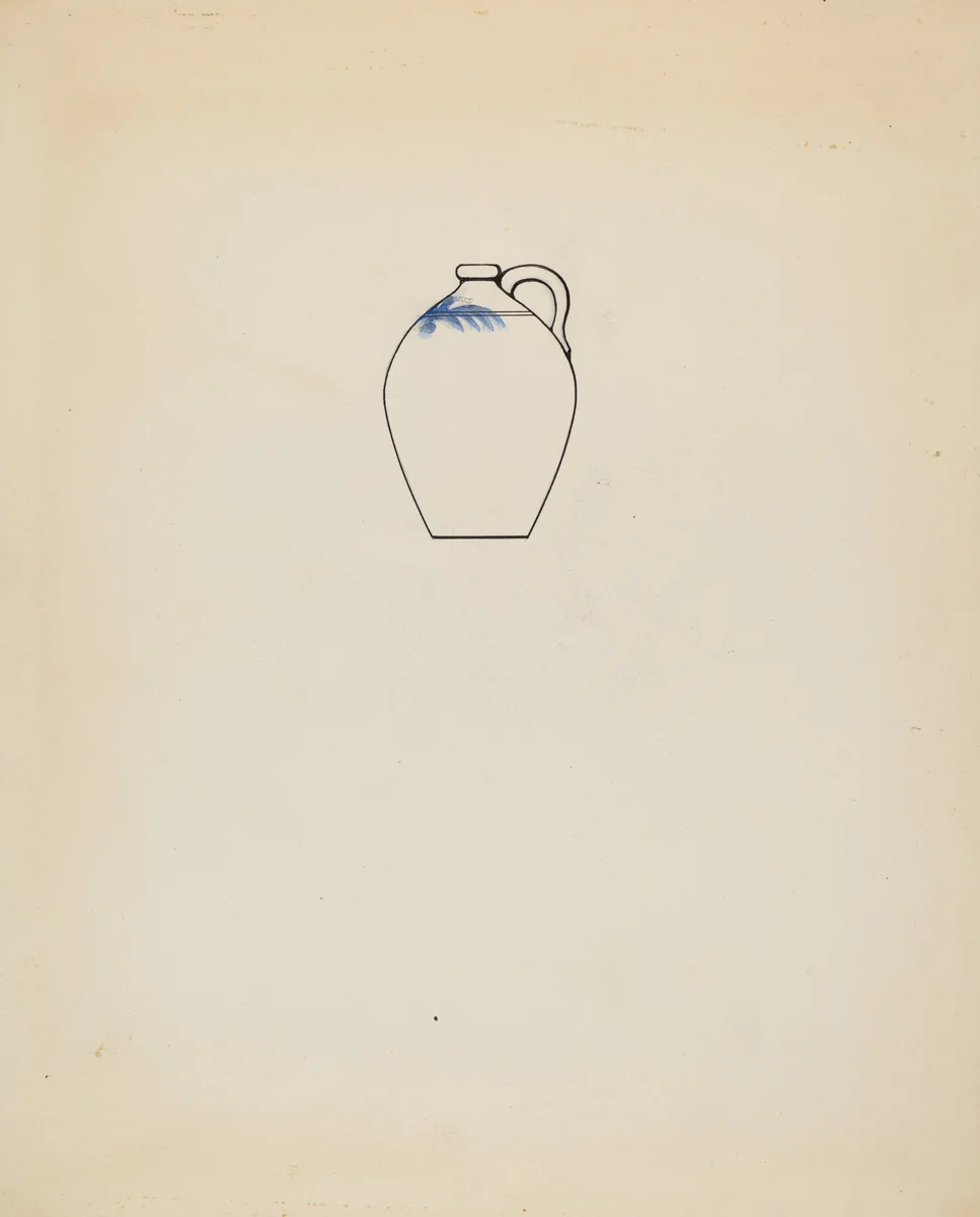 Jug by Charles Caseau, index of american design, 1937