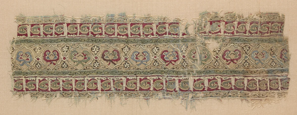 Fragment of Tiraz-Style Textile by Unknown, textile, 1100-1199