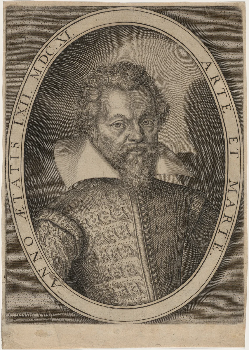 Philippe de Mornay (Du Plessis-Mornay) by Léonard Gaultier, print, 1611