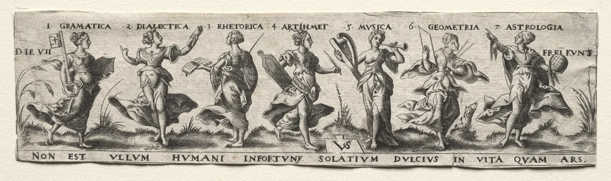 Seven Liberal Arts by Virgilius Solis, print, 1530-1562