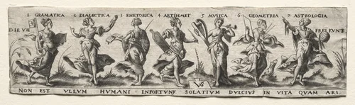 Seven Liberal Arts by Virgilius Solis, print, 1530-1562