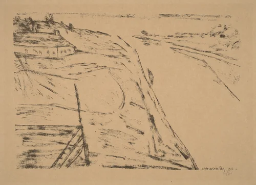 Blick auf einen Fluss (View on a River) by Paul Klee, print, 1912