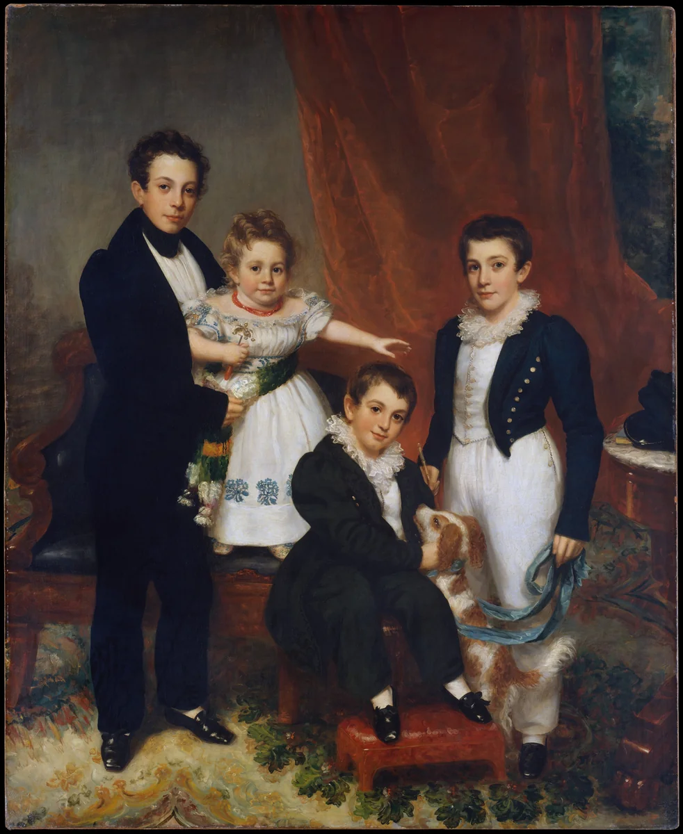 The Knapp Children by Samuel Lovett Waldo, artwork, 1830-1834