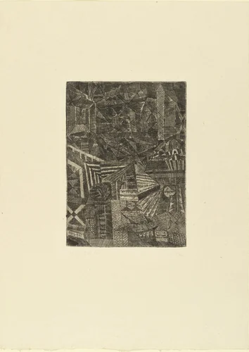 Reflecting Window (Spiegelndes Fenster) by Paul Klee, print, 1915