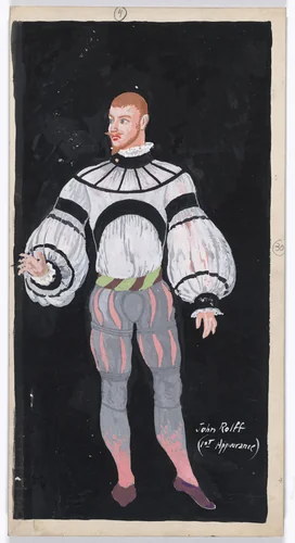 John Rolff (1st Appearance). Costume design for the ballet Pocahontas by Karl Free, drawing, 1936