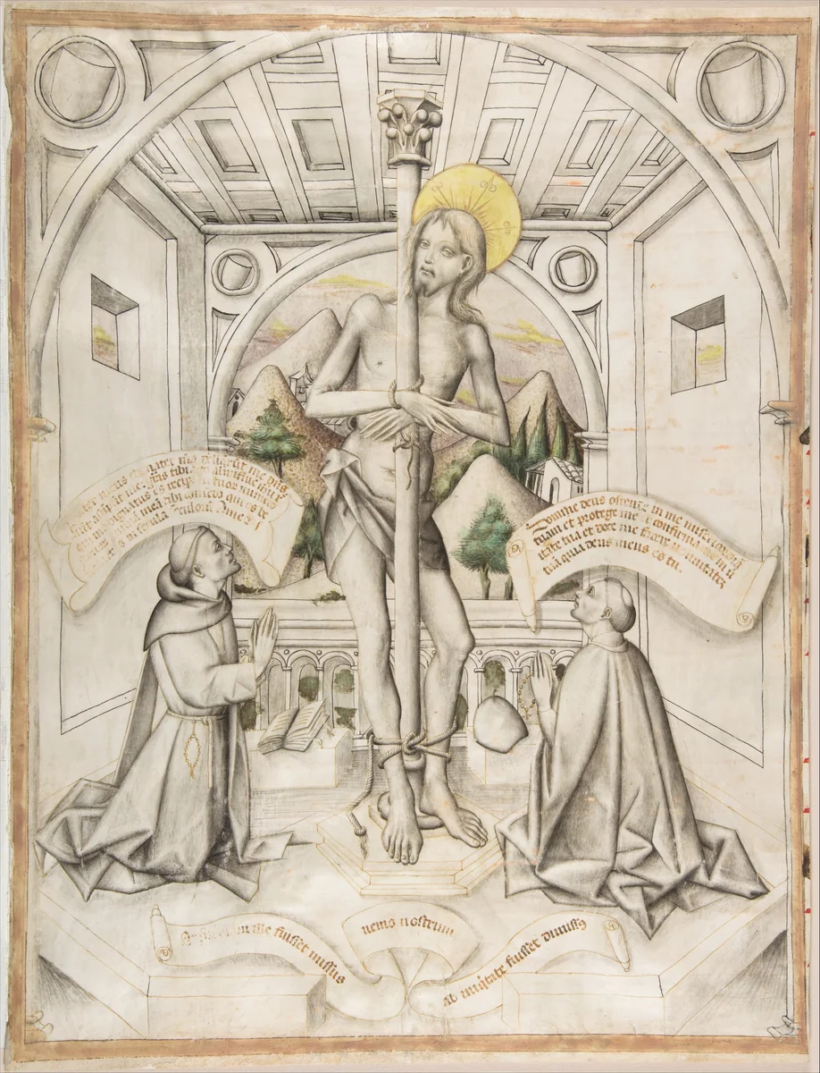 Christ at the Column by Delli brothers, drawing, 1435-1445