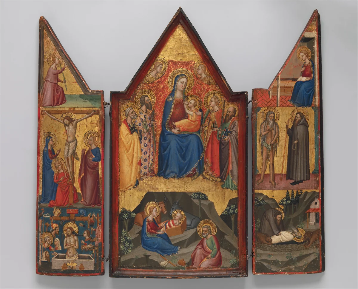 Triptych by Tuscany, other, 1380-1390