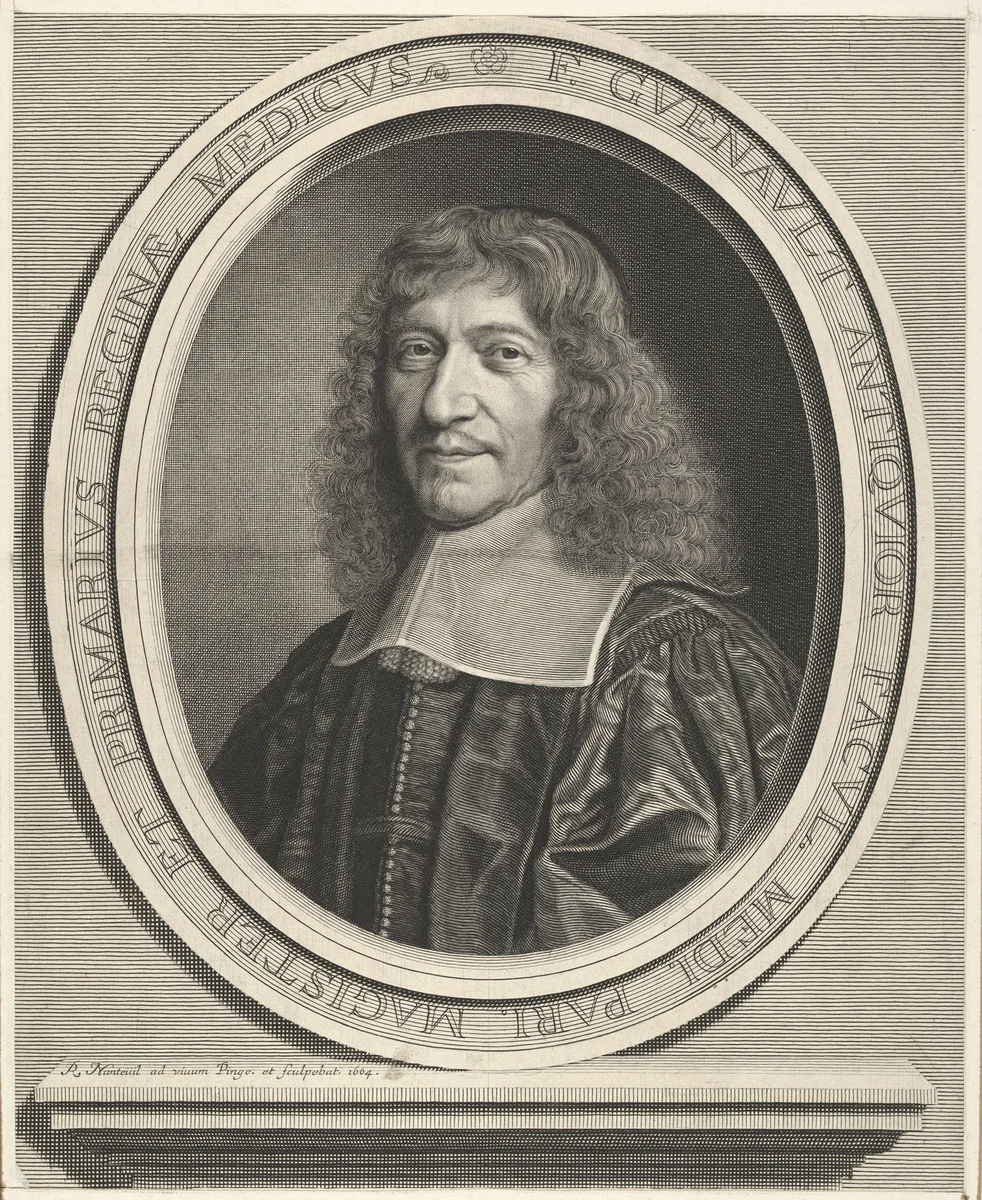 François Guénault by Robert Nanteuil, print, 1659-1669
